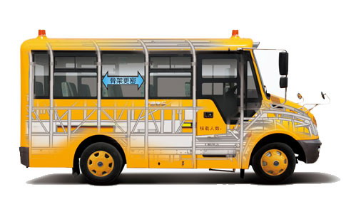 小鋼俠（ZK6559DX）：宇通新國標骨架型校車