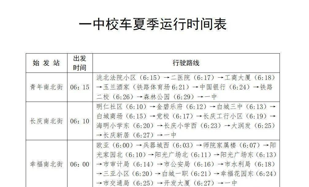免費(fèi)接送學(xué)生！白城這所學(xué)校校車開(kāi)通運(yùn)行，共三條線路！